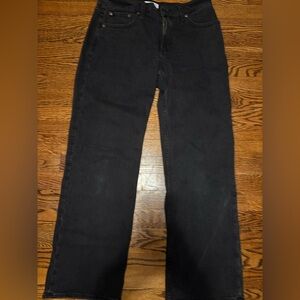 Abercrombie and Fitch The Baggy Low Rise Black Jeans